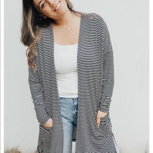 Sailor Kimono in b/w stripes